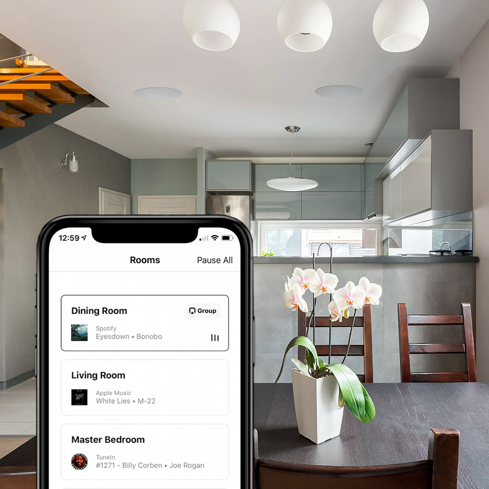 Guardian Protection app showing multiple home entertainment options