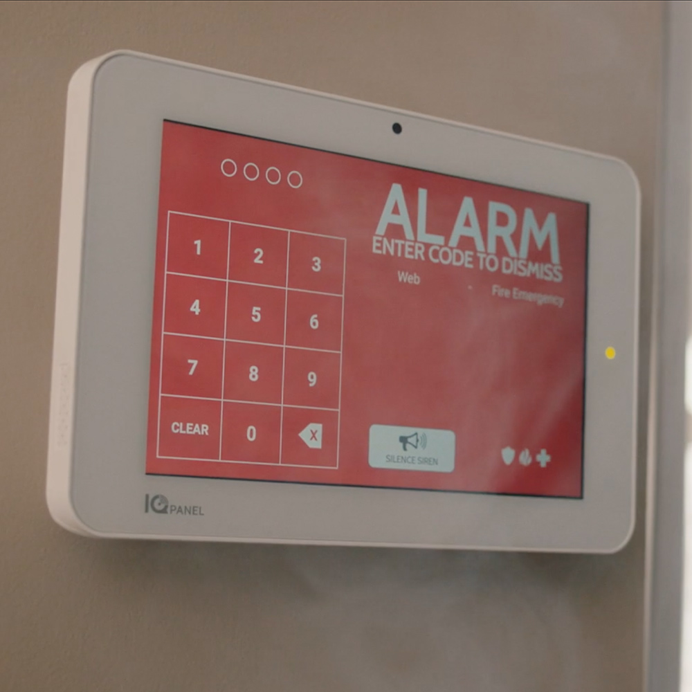 Guardian Protection Panel Alarm Screen