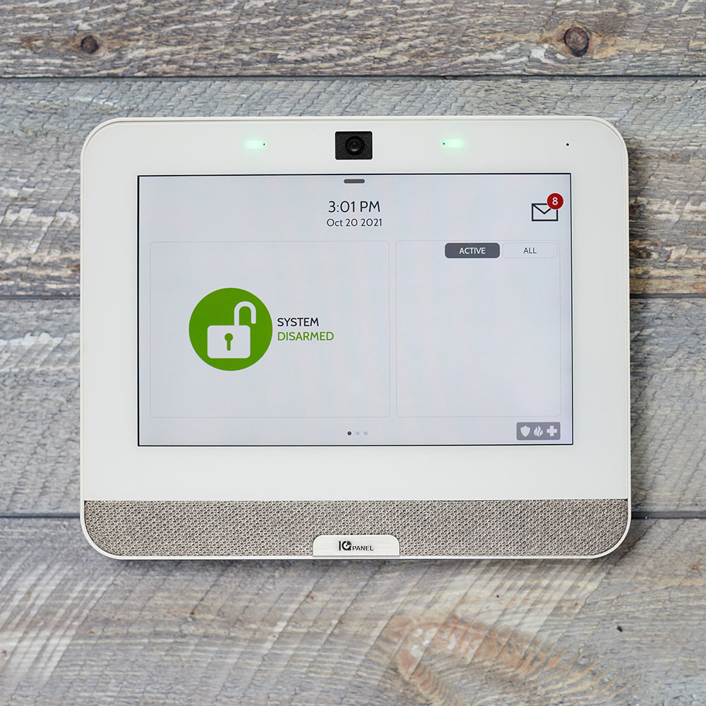 Guardian Protection IQ panel mounted on a wall