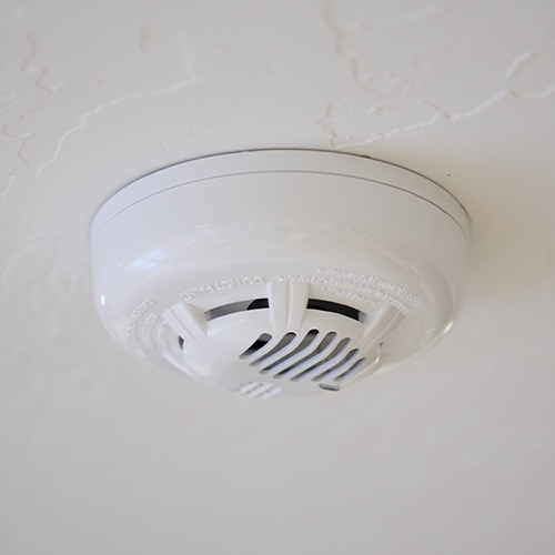 Guardian Protection carbon monoxide detector on ceiling