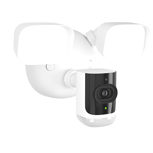 Guardian Protection floodlight camera right side view