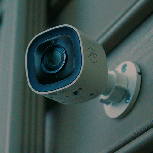 Guardian Protection outdoor camera installed on a home's exterior wall