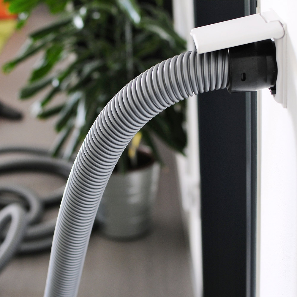 Vacuum hose that is part of Guardian Protection's convenience system
