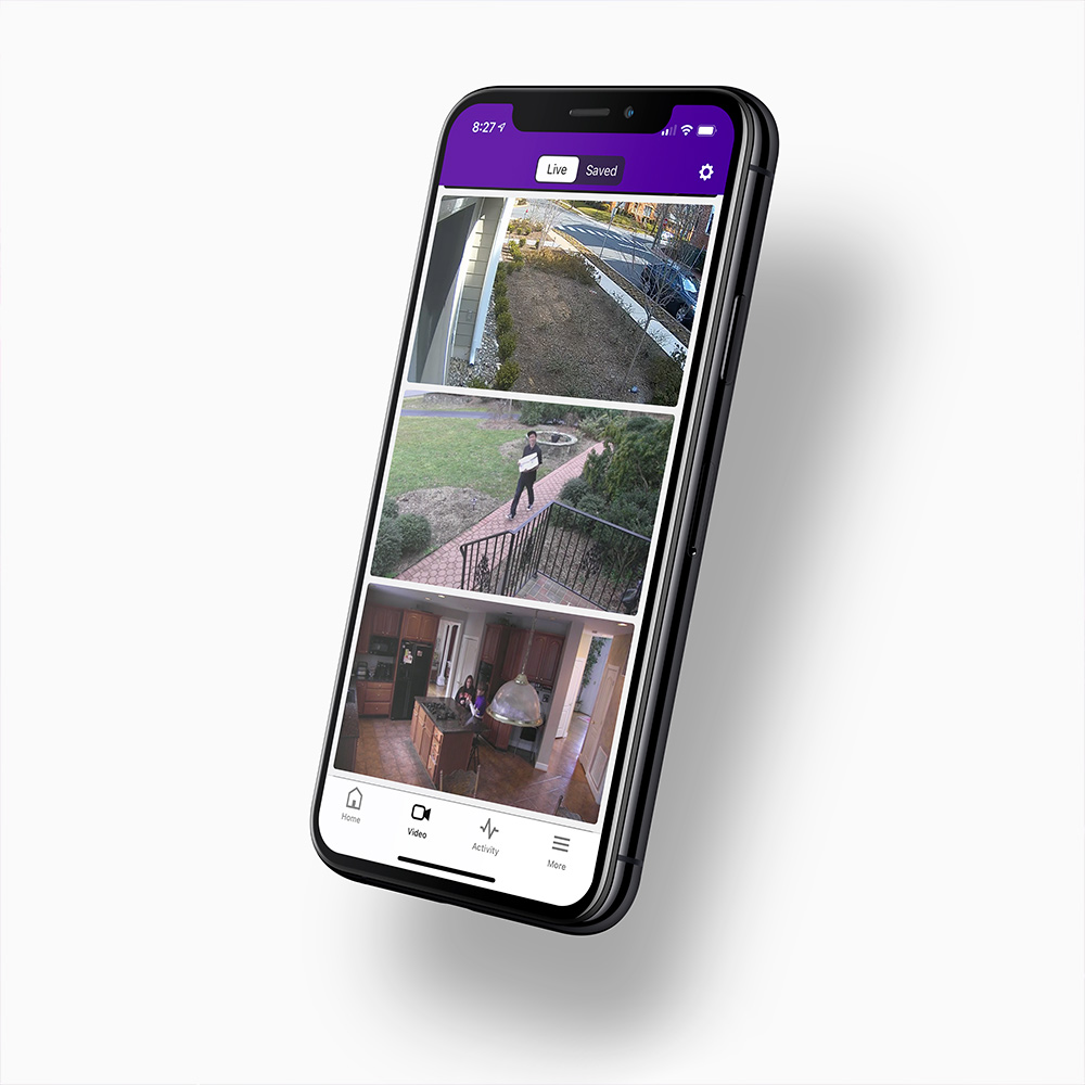 Guardian Protective app displaying video feeds