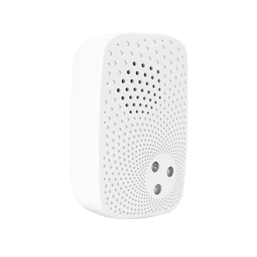 Left side of Guardian Protection alarm siren