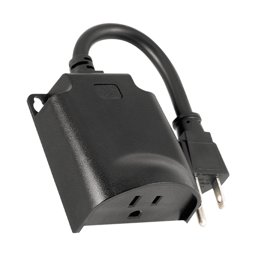 Bottom view of Guardian Protection's outdoor smart plug