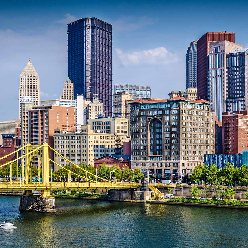 Cityscape of Pittsburgh, PA