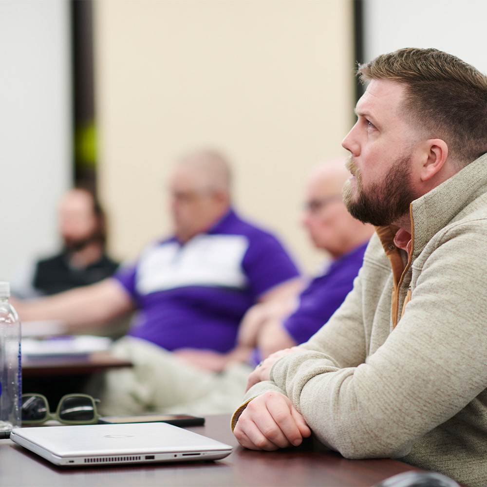 Employee in training program