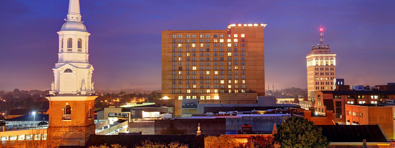 Aerial view of Lancaster, PA