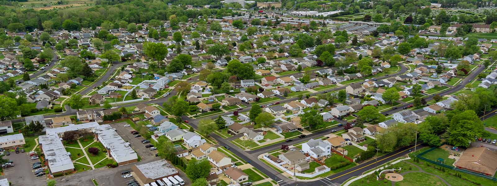 Aerial view of Morgantown, WV