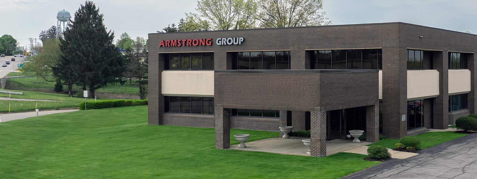 Exterior of Armstrong Group building