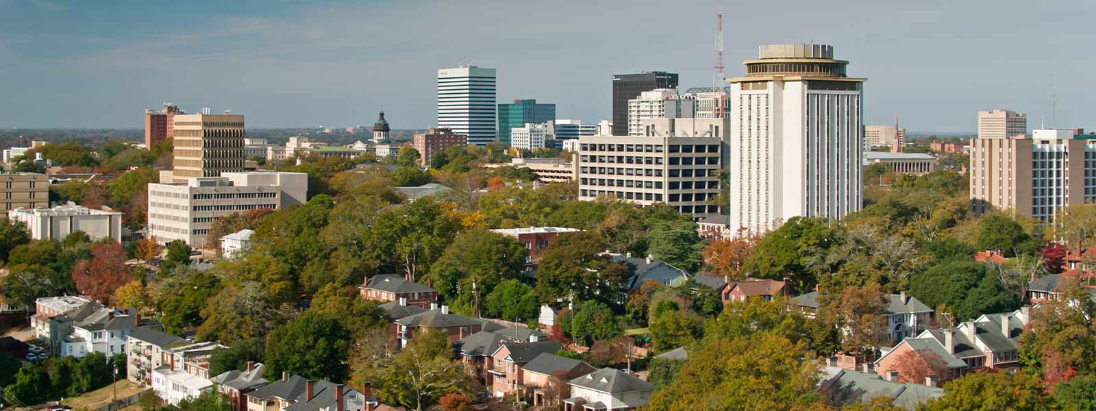 Cityscape view of Columbia, SC