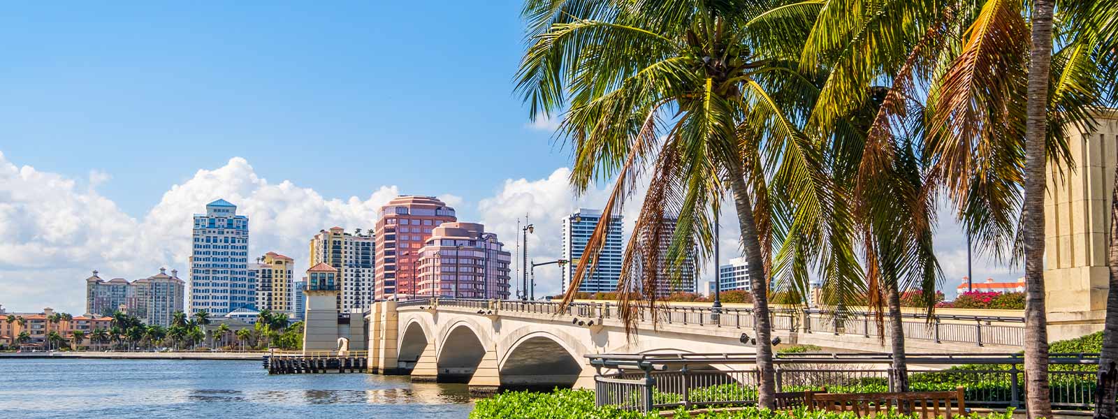 Cityscape of West Palm Beach, FL
