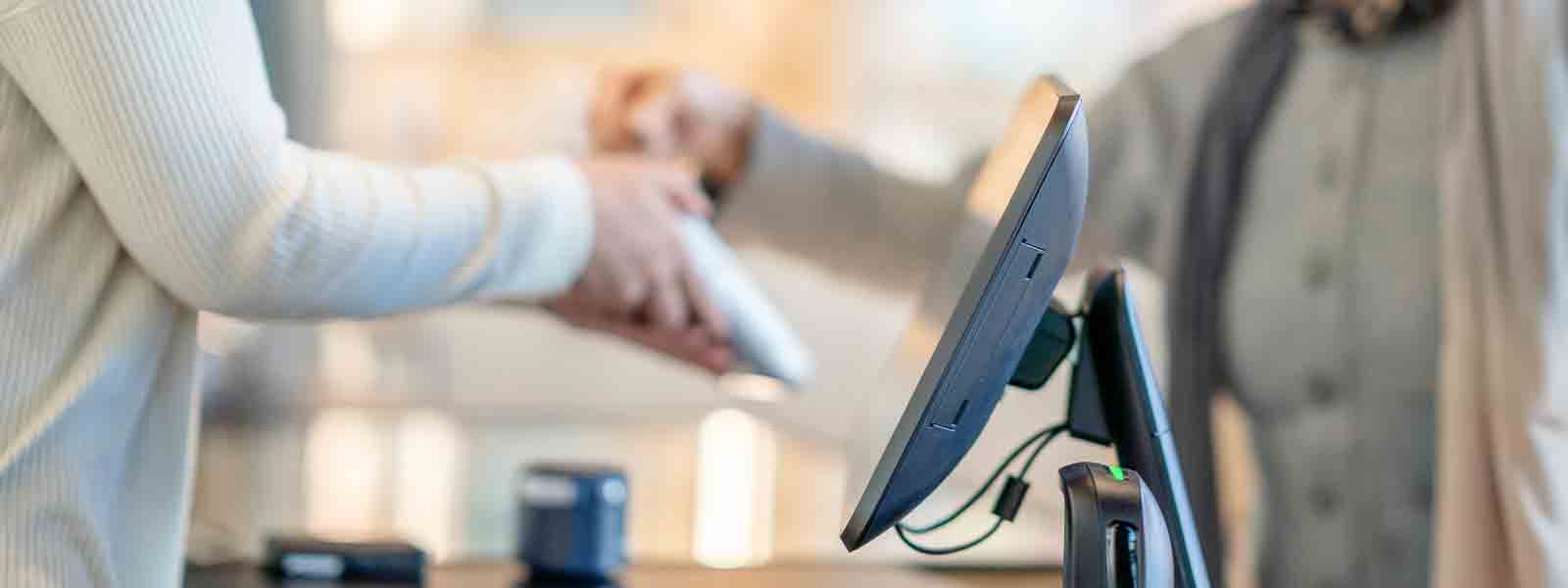 Person purchasing at cannabis dispensary